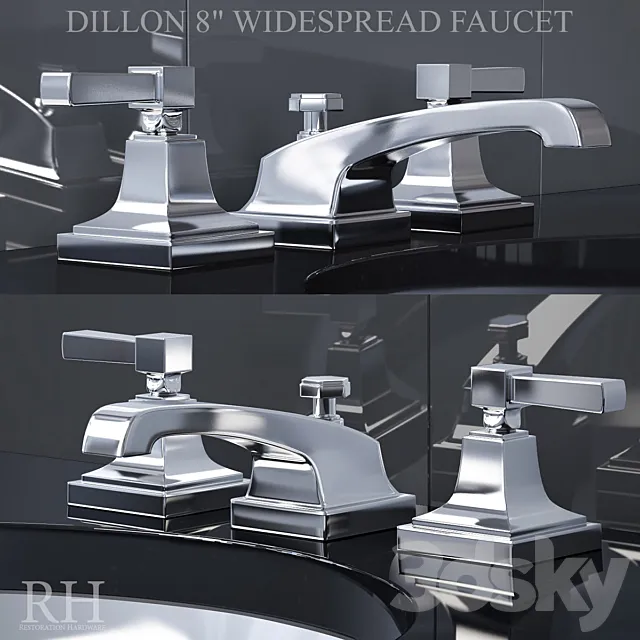 DILLON 8in WIDESPREAD FAUCET 3ds Max