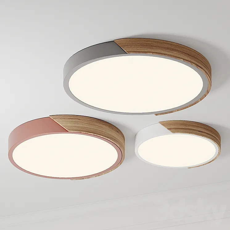 Dimmable Modern Minimalist Cheap Round 3DS Max