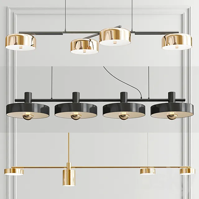 Diner Pendant Light – 3 types 3DS Max Model