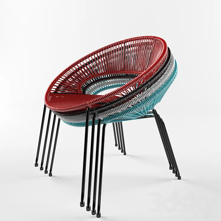 Dining chair Acapulco 3DS Max