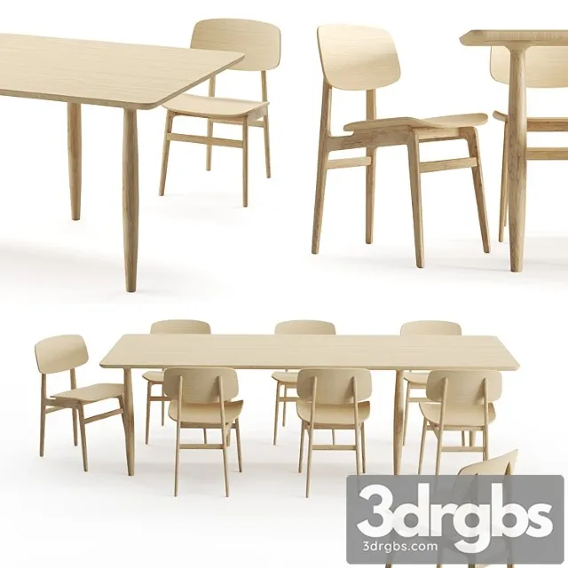 Dining chair and table – norr11