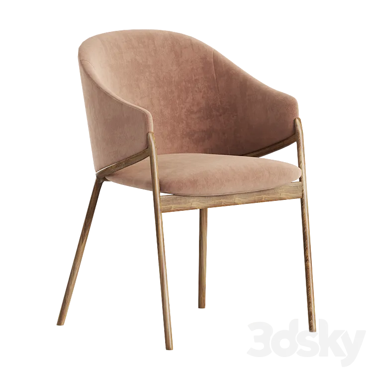 Dining chair Angel Cerda 3DS Max
