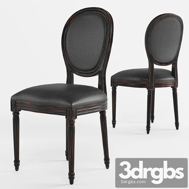 Dining chair french style luis 2 3dsmax Download