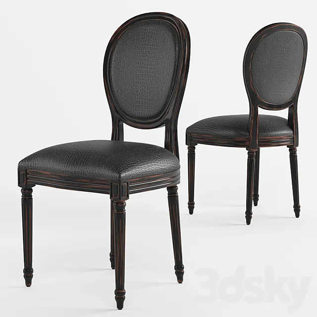 Dining chair French style LUIS 3DSMax File