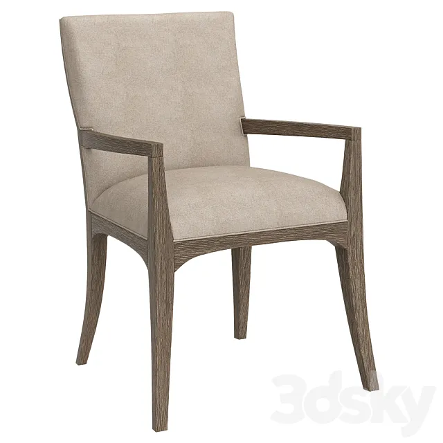 Dining chair Fusion Arm Chair Caracole with armrests 3ds Max