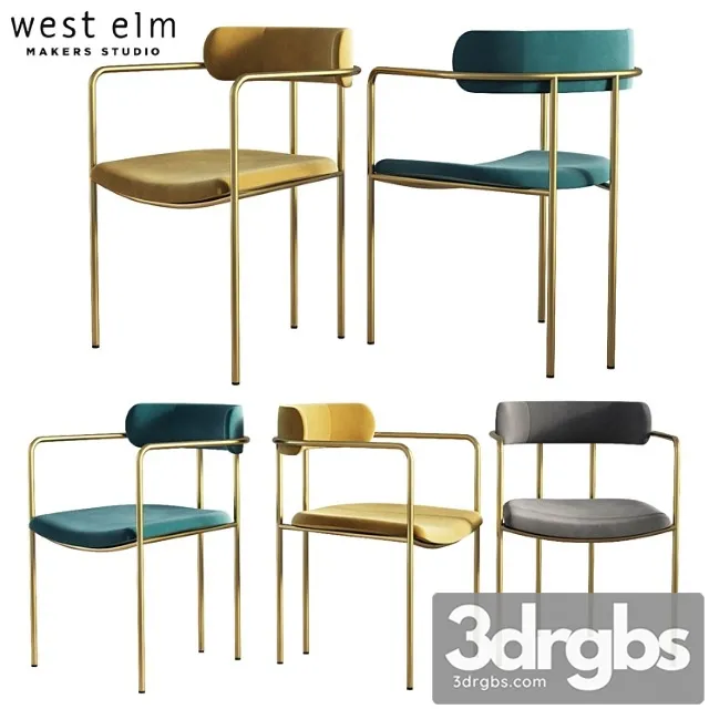 Dining chair lenox west elm 2 3dsmax Download