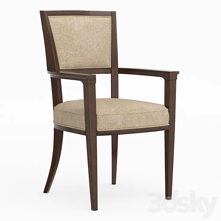 Dining chair with armrests Moderne Arm Chair Caracole 3DS Max
