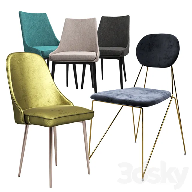 Dining chairs 3DSMax File