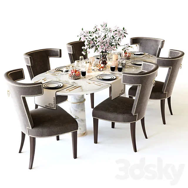dining group 3DSMax File