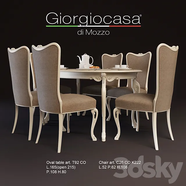 Dining group Giorgiocasa Valpolicella 3DSMax File