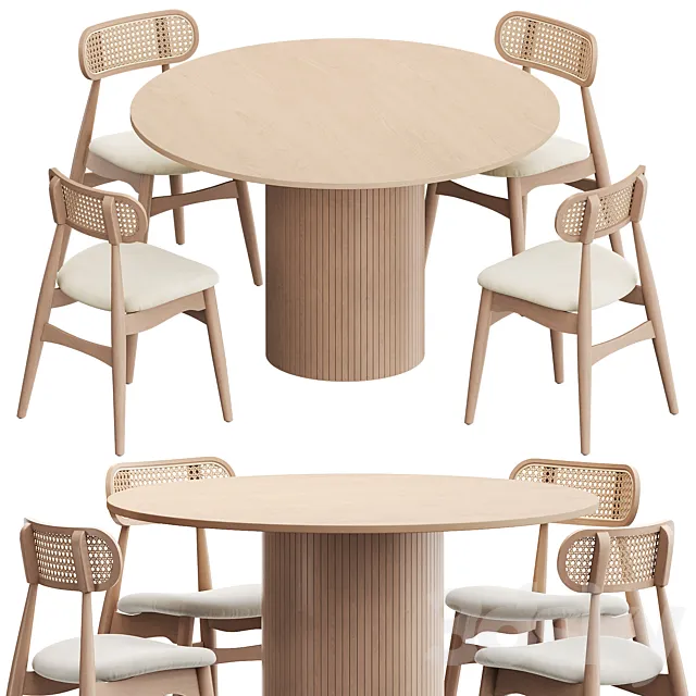 Dining Group Larson Chair & Hill Table from Divan ru 3ds Max