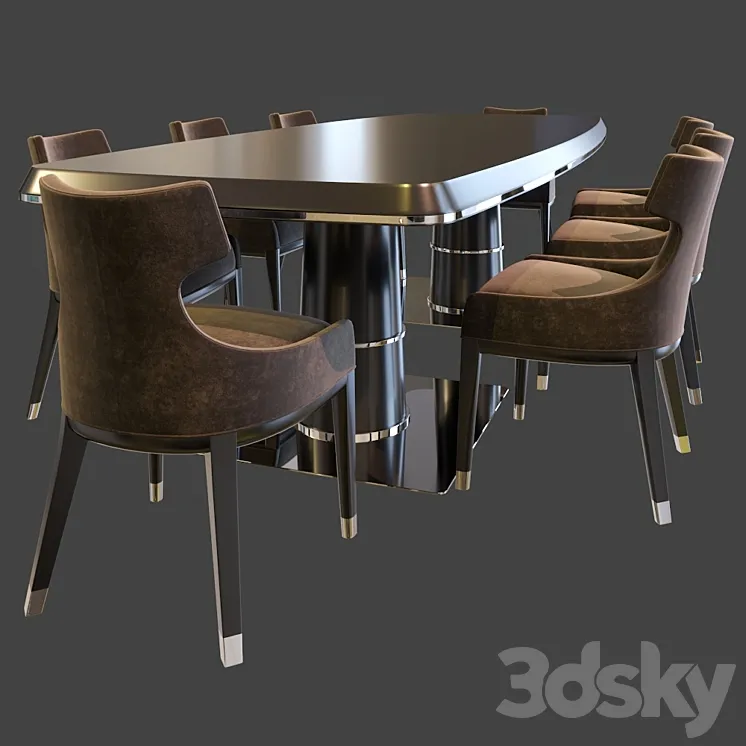 Dining group MEDEA 3DS Max