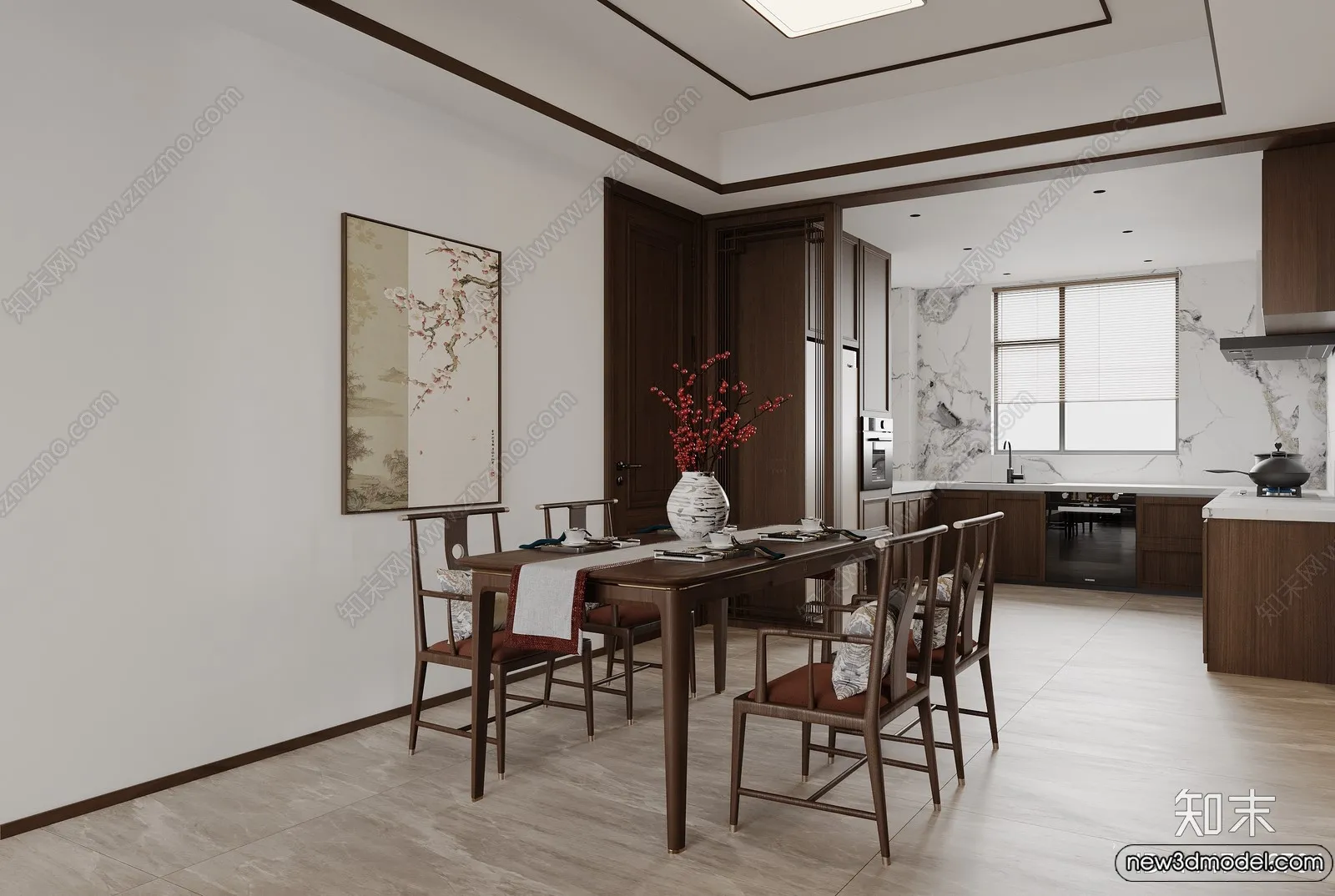 Dining Room – 3D Models – 3D Interior Scenes – 003