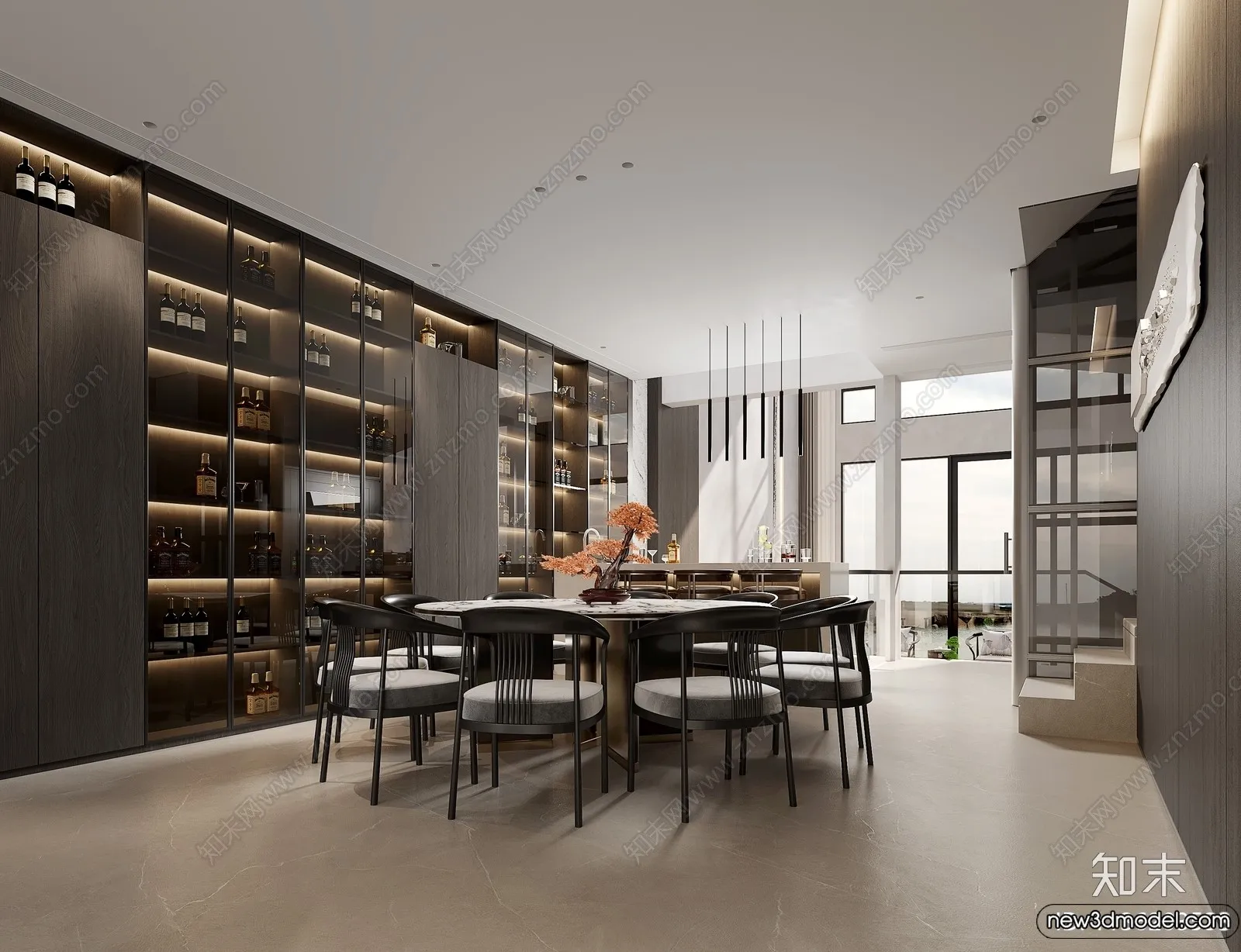 Dining Room – 3D Models – 3D Interior Scenes – 006