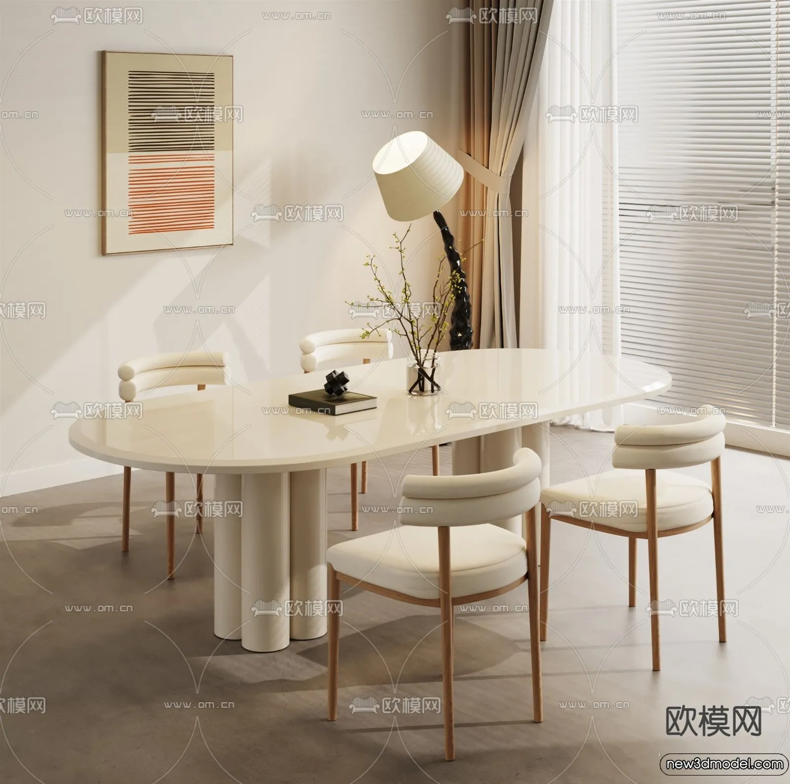 Dining Room – 3D Models – 3D Interior Scenes – 020