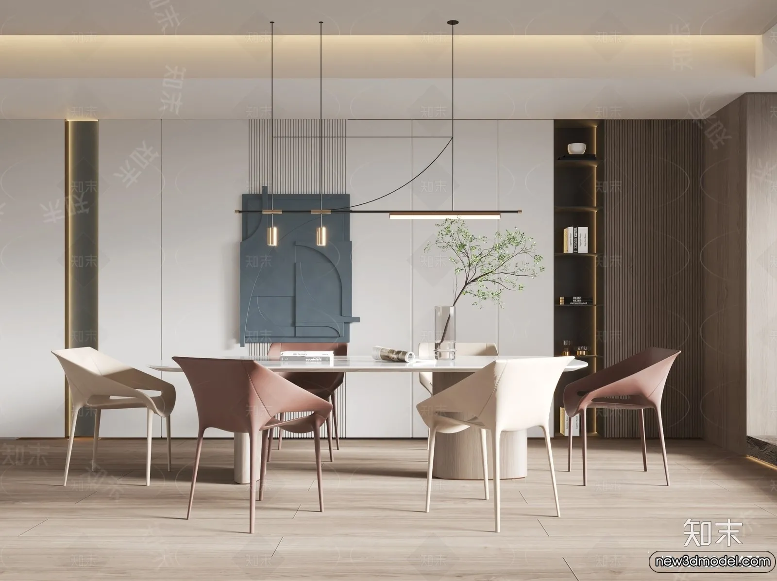 Dining Room – 3D Models – 3D Interior Scenes – 032