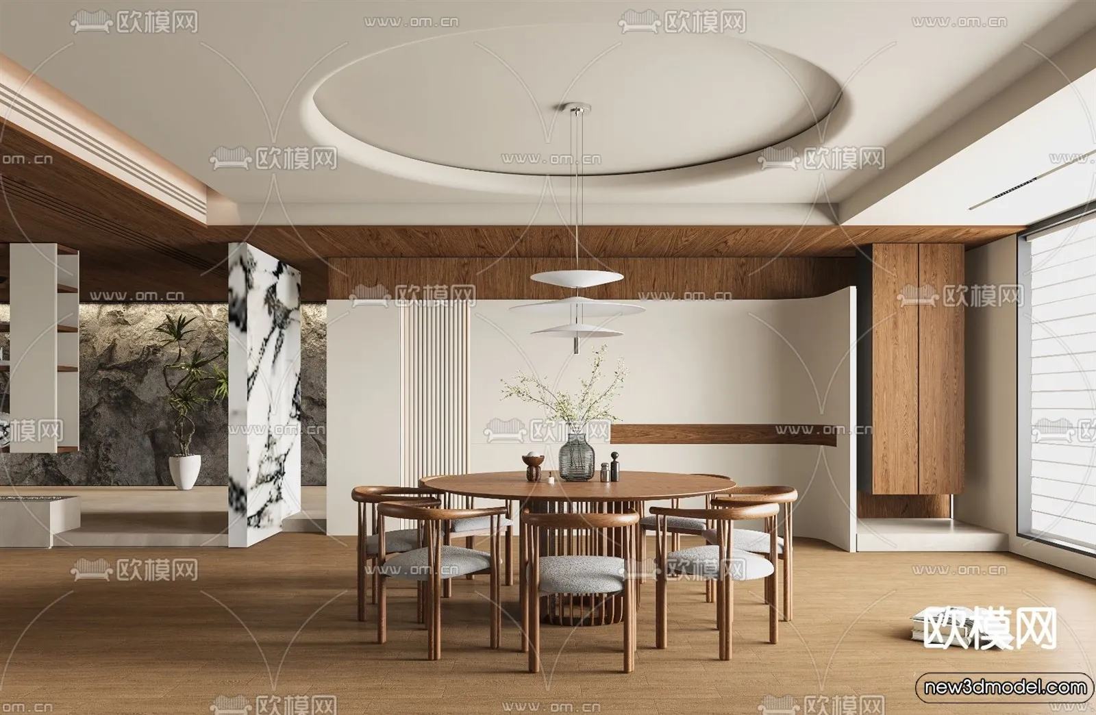 Dining Room – 3D Models – 3D Interior Scenes – 038