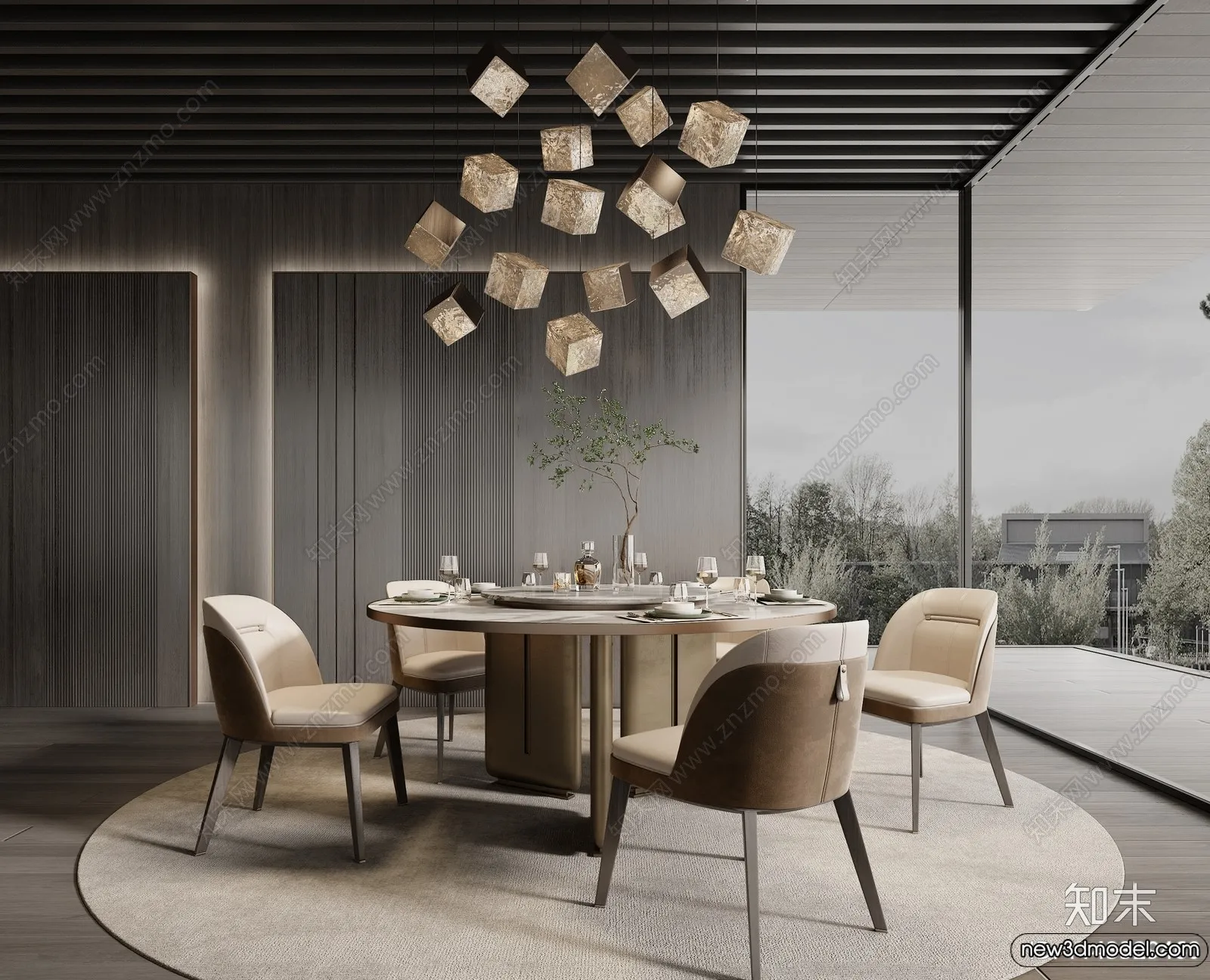 Dining Room – 3D Models – 3D Interior Scenes – 041