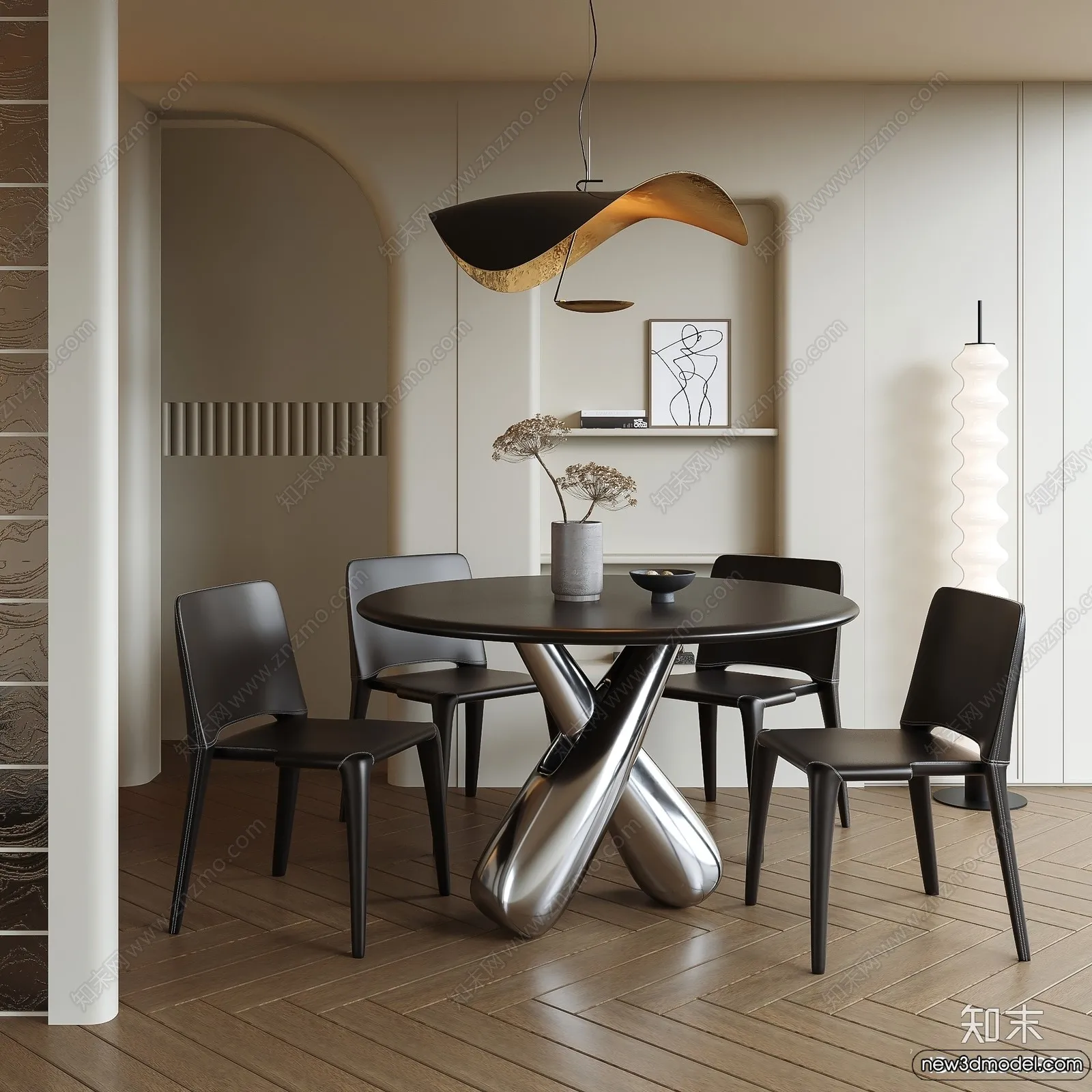 Dining Room – 3D Models – 3D Interior Scenes – 043