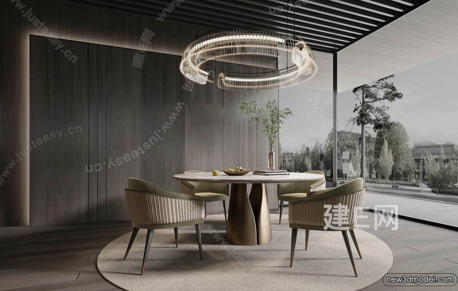 Dining Room – 3D Models – 3D Interior Scenes – 044