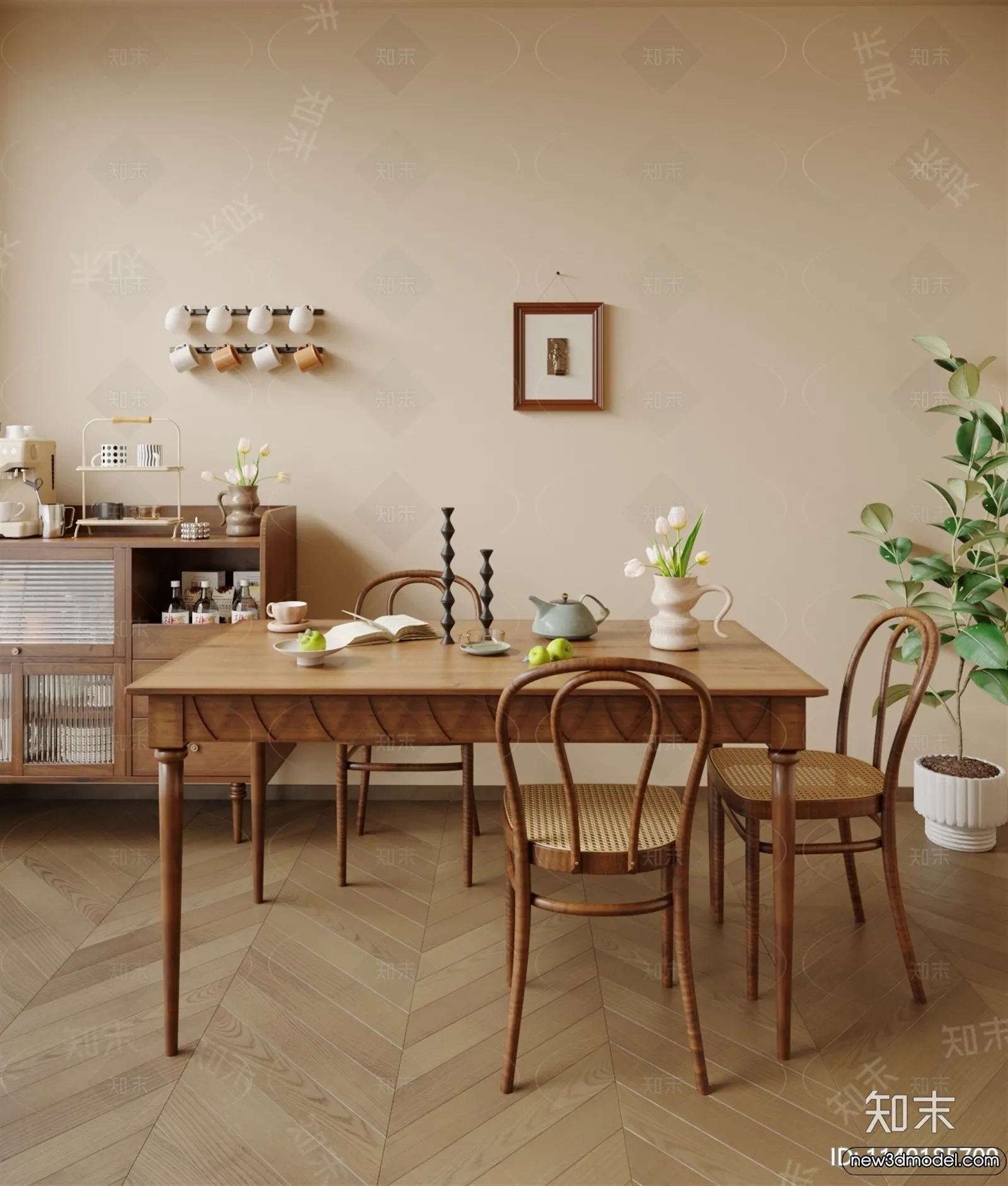 Dining Room – 3D Models – 3D Interior Scenes – 059