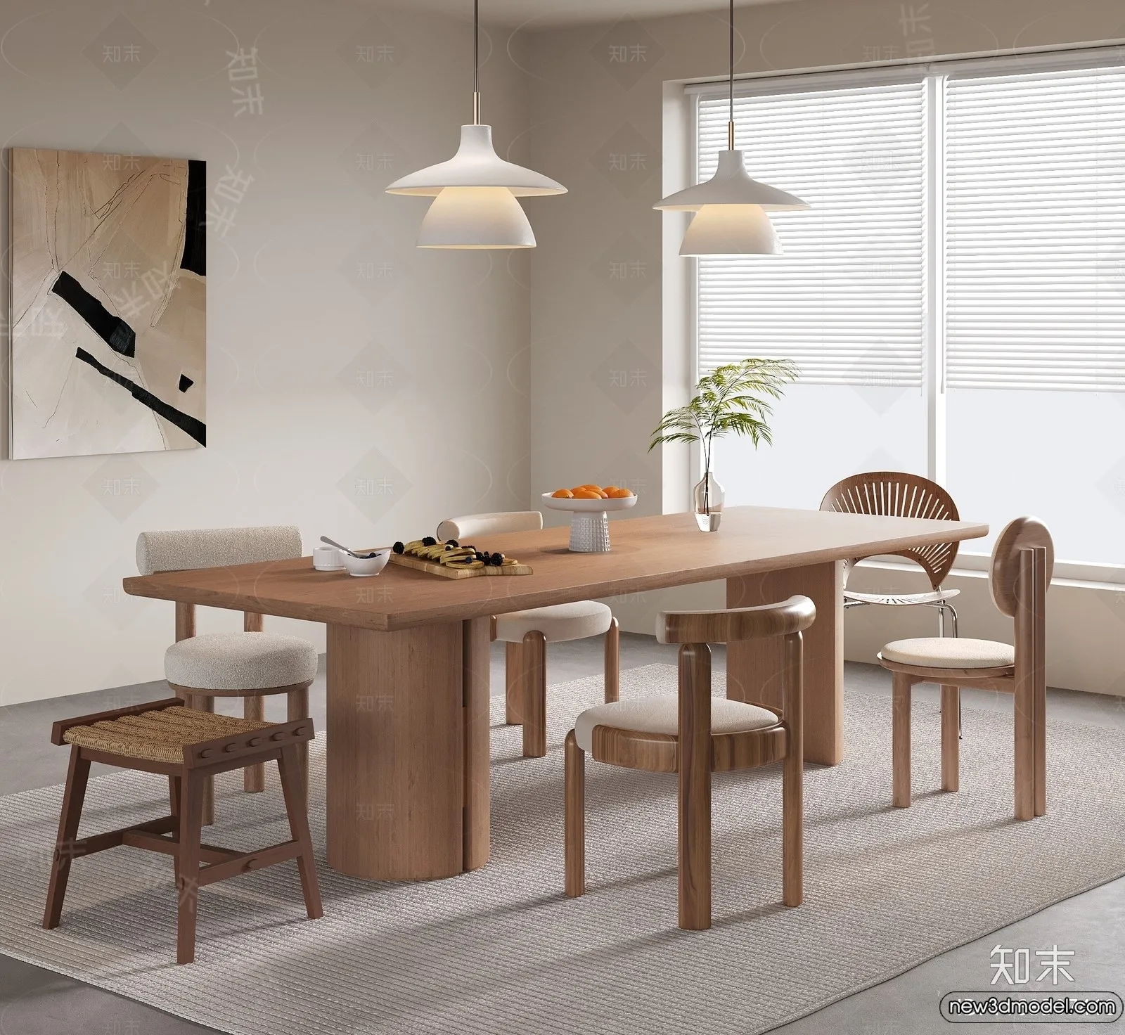 Dining Room – 3D Models – 3D Interior Scenes – 063