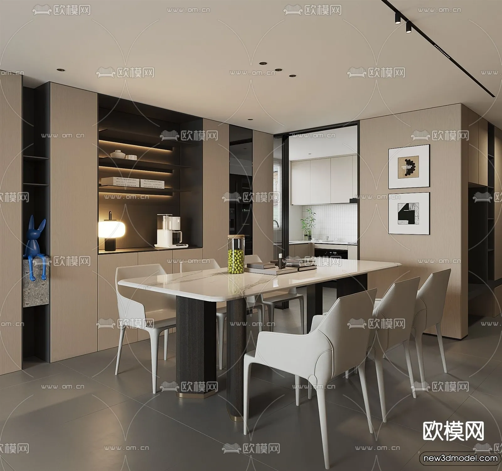 Dining Room – 3D Models – 3D Interior Scenes – 067