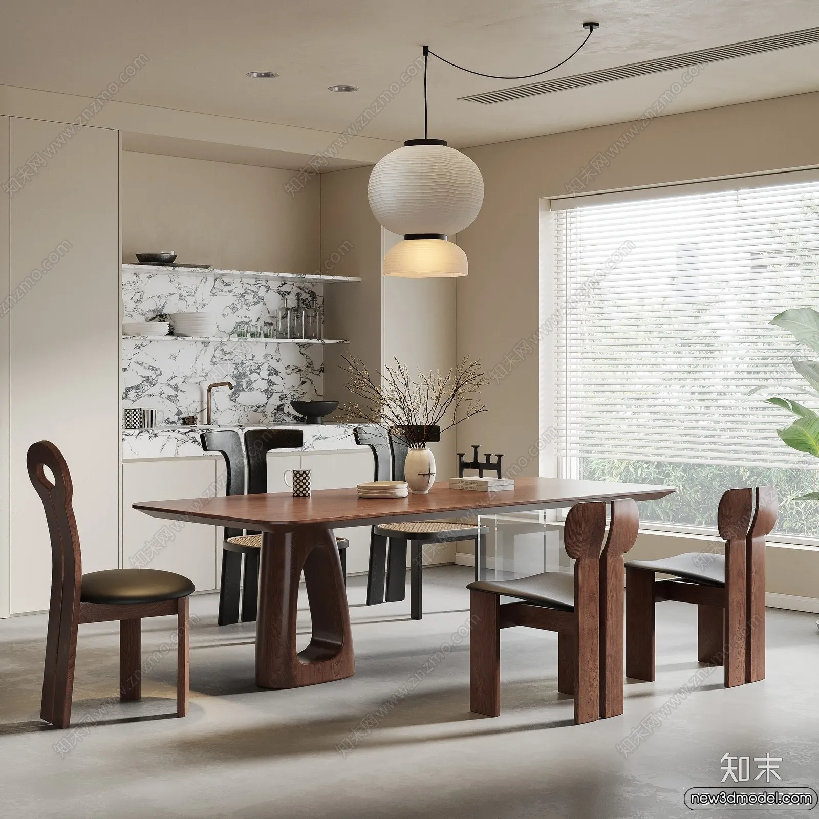 Dining Room – 3D Models – 3D Interior Scenes – 073