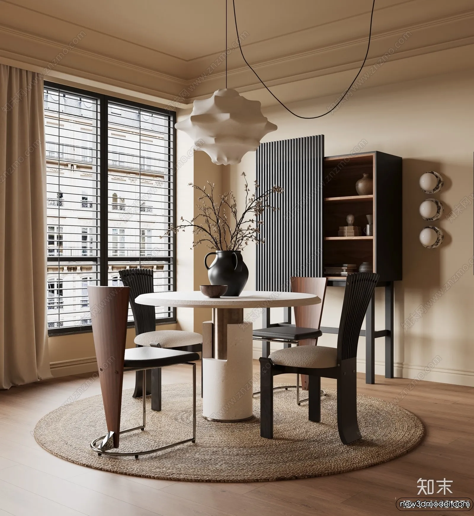 Dining Room – 3D Models – 3D Interior Scenes – 075