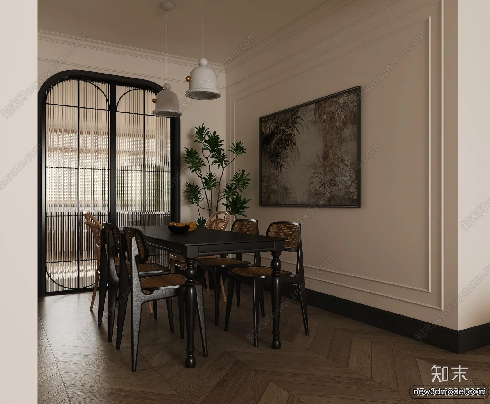 Dining Room – 3D Models – 3D Interior Scenes – 083