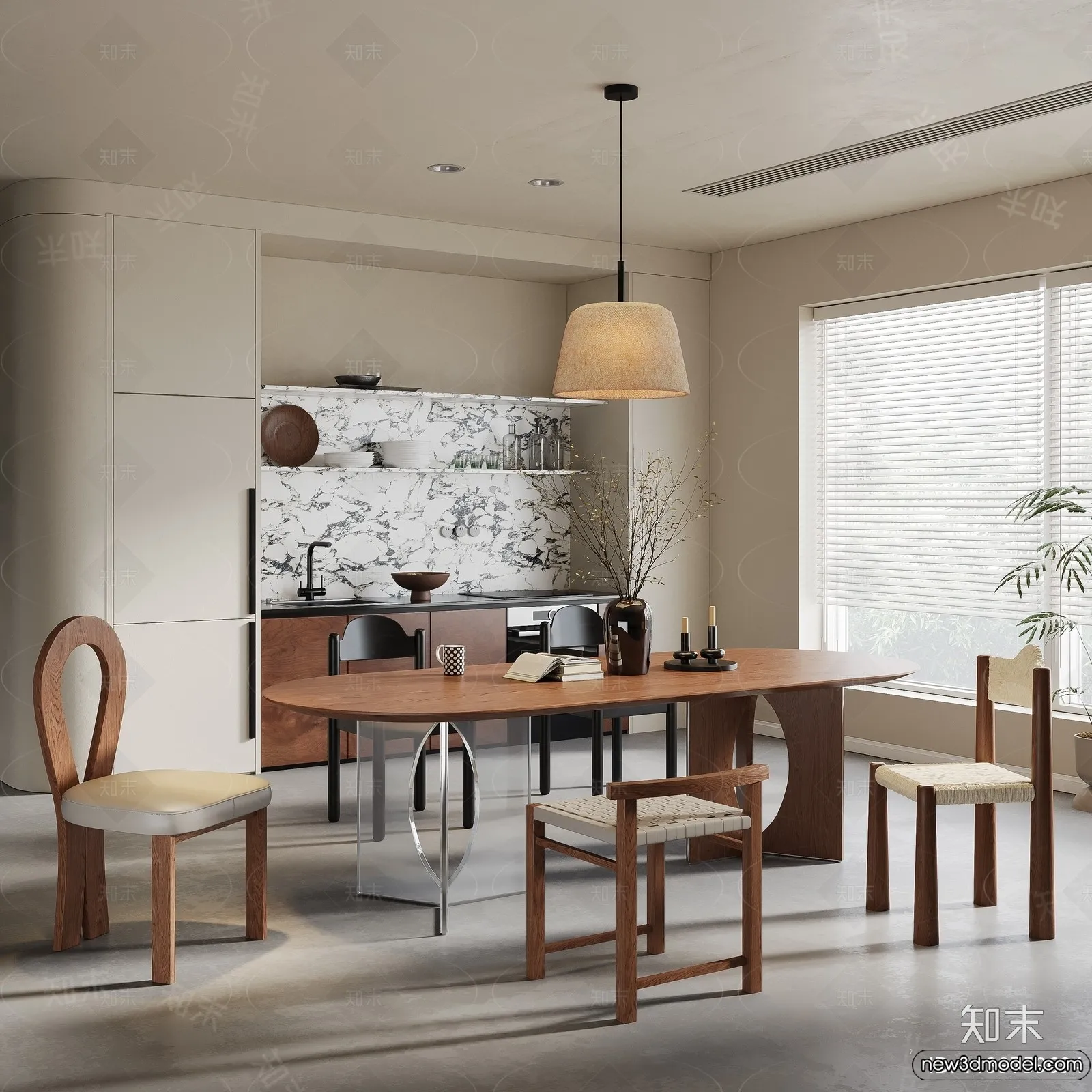 Dining Room – 3D Models – 3D Interior Scenes – 089