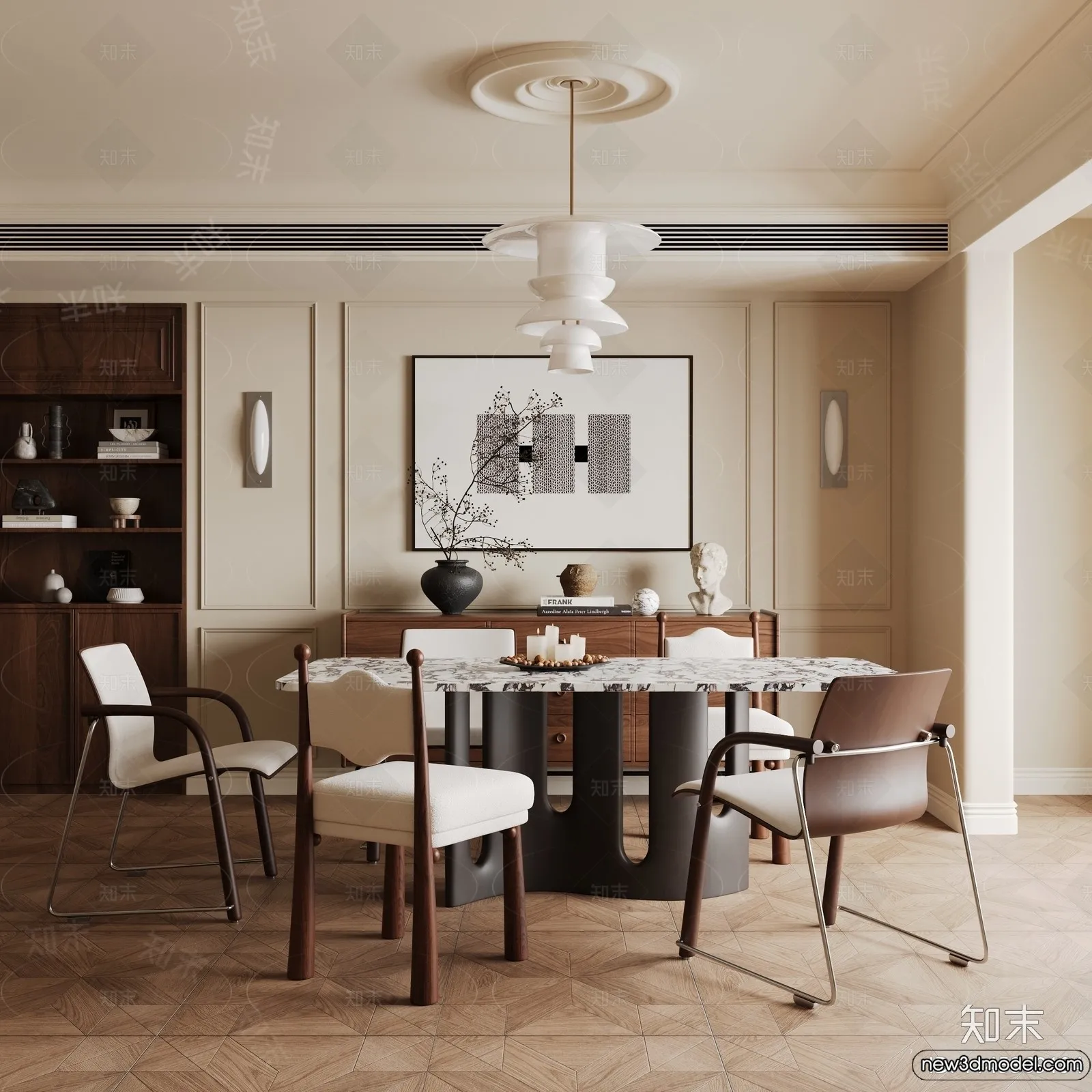 Dining Room – 3D Models – 3D Interior Scenes – 091