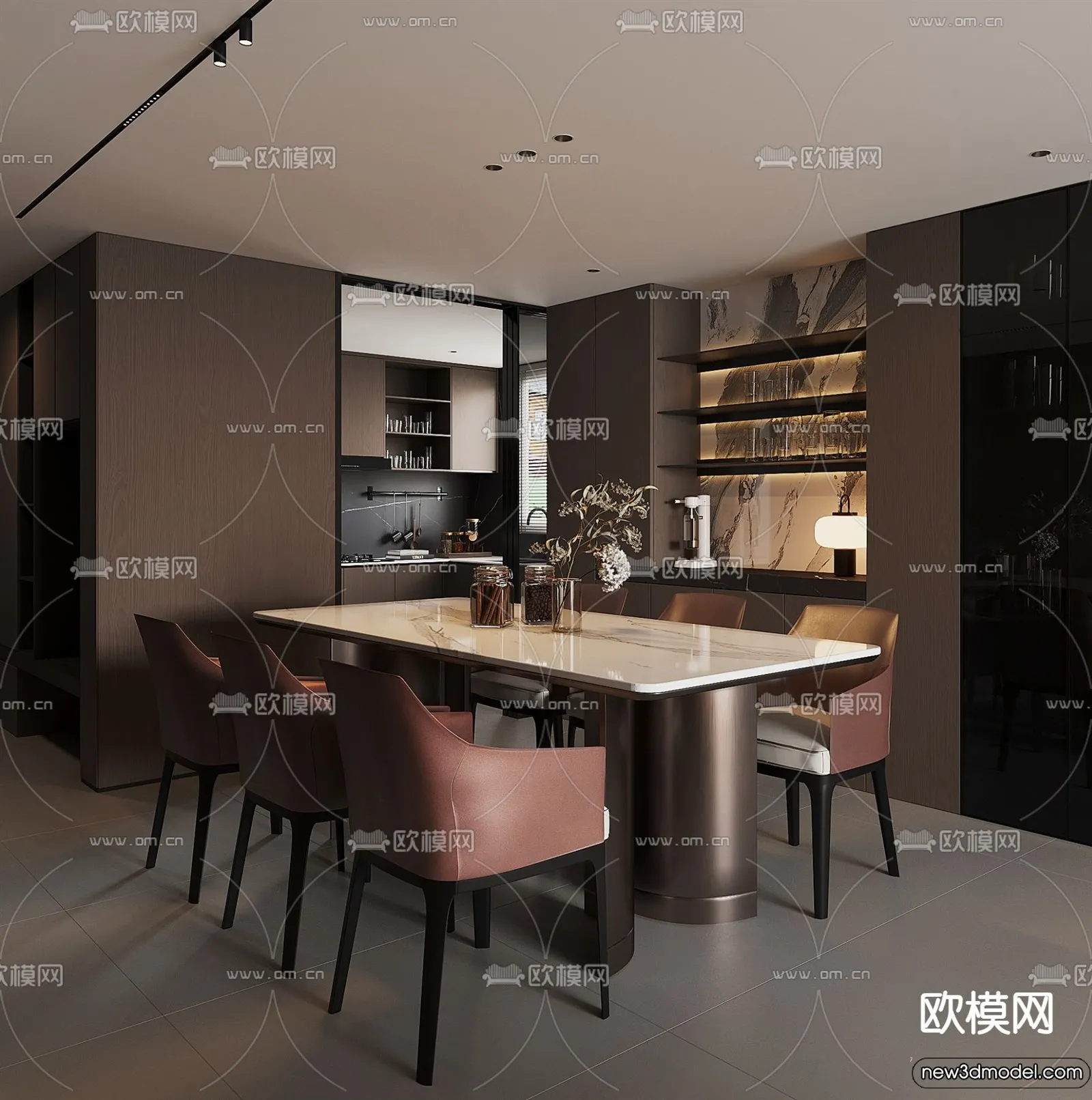 Dining Room – 3D Models – 3D Interior Scenes – 101