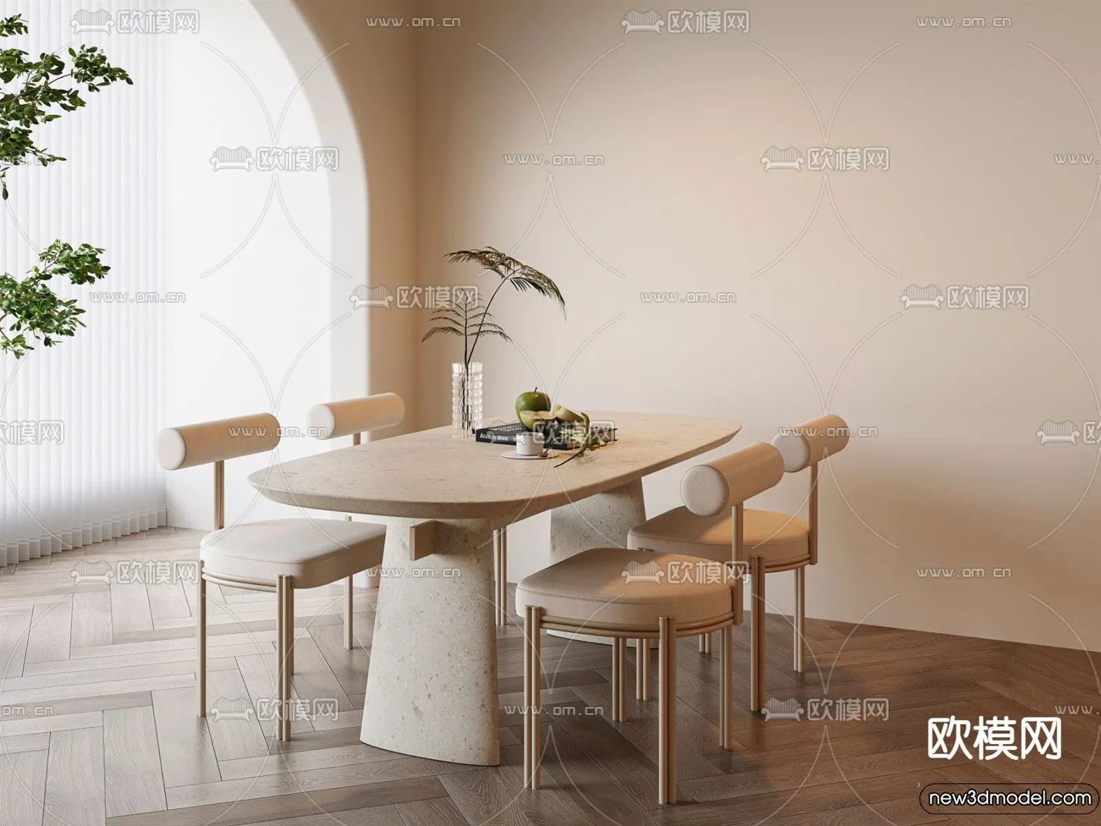 Dining Room – 3D Models – 3D Interior Scenes – 107