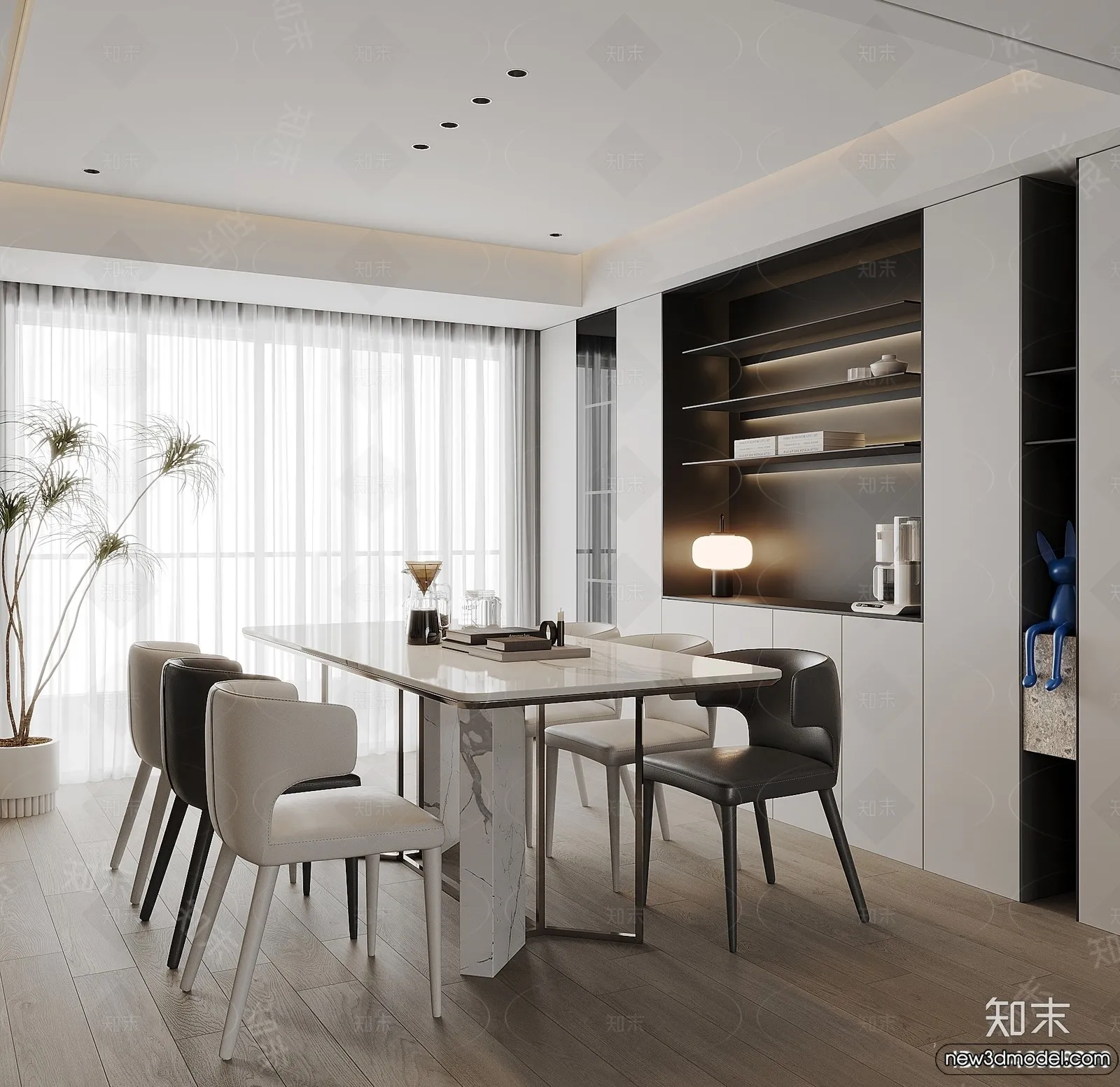 Dining Room – 3D Models – 3D Interior Scenes – 112