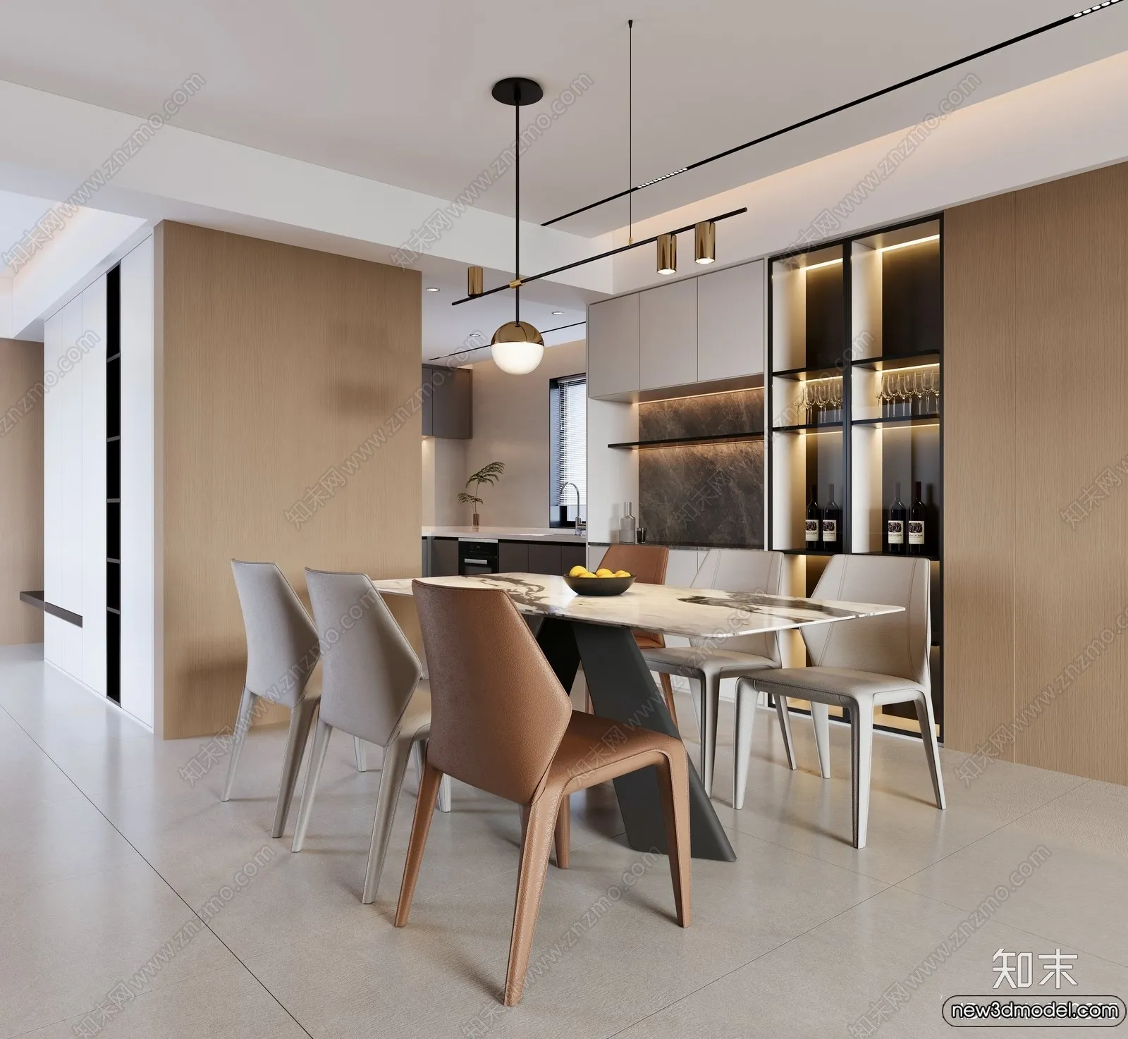 Dining Room – 3D Models – 3D Interior Scenes – 114