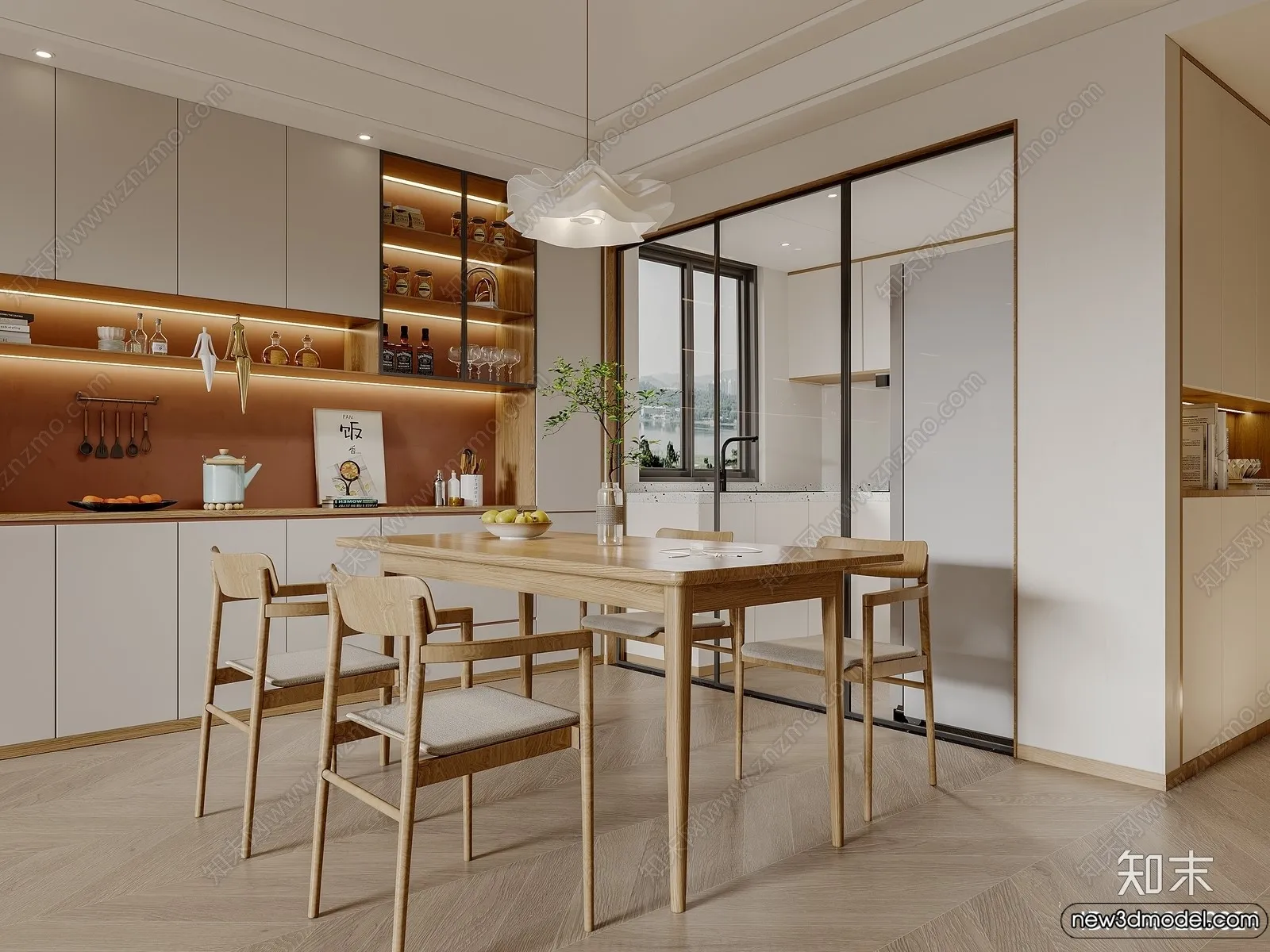 Dining Room – 3D Models – 3D Interior Scenes – 127