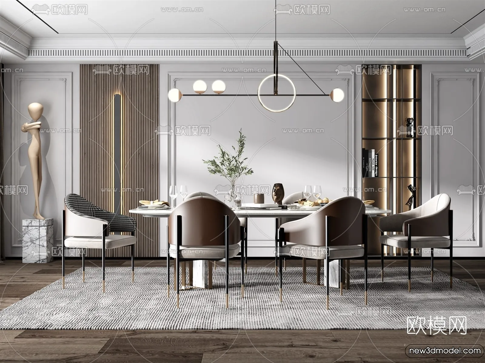 Dining Room – 3D Models – 3D Interior Scenes – 137