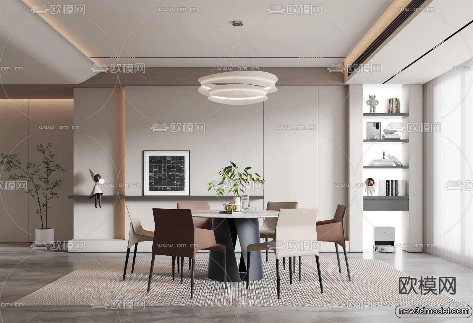 Dining Room – 3D Models – 3D Interior Scenes – 144