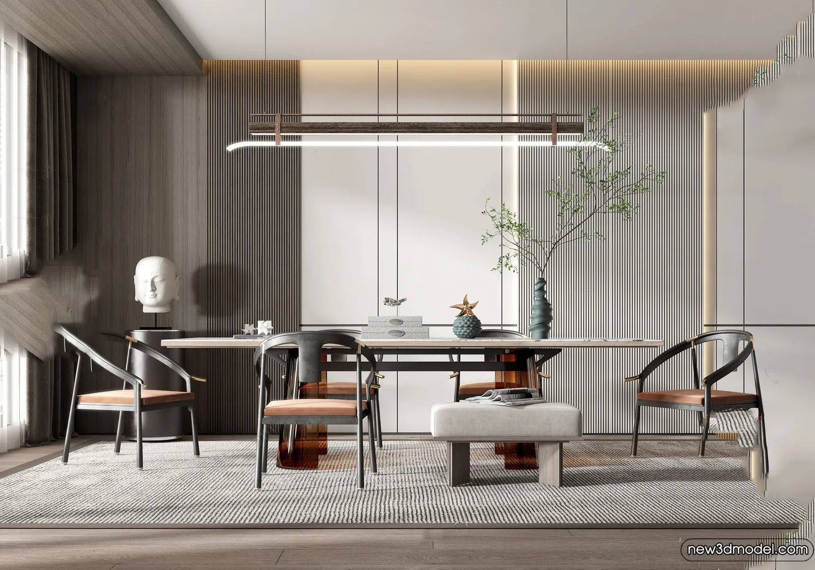 Dining Room – 3D Models – 3D Interior Scenes – 195