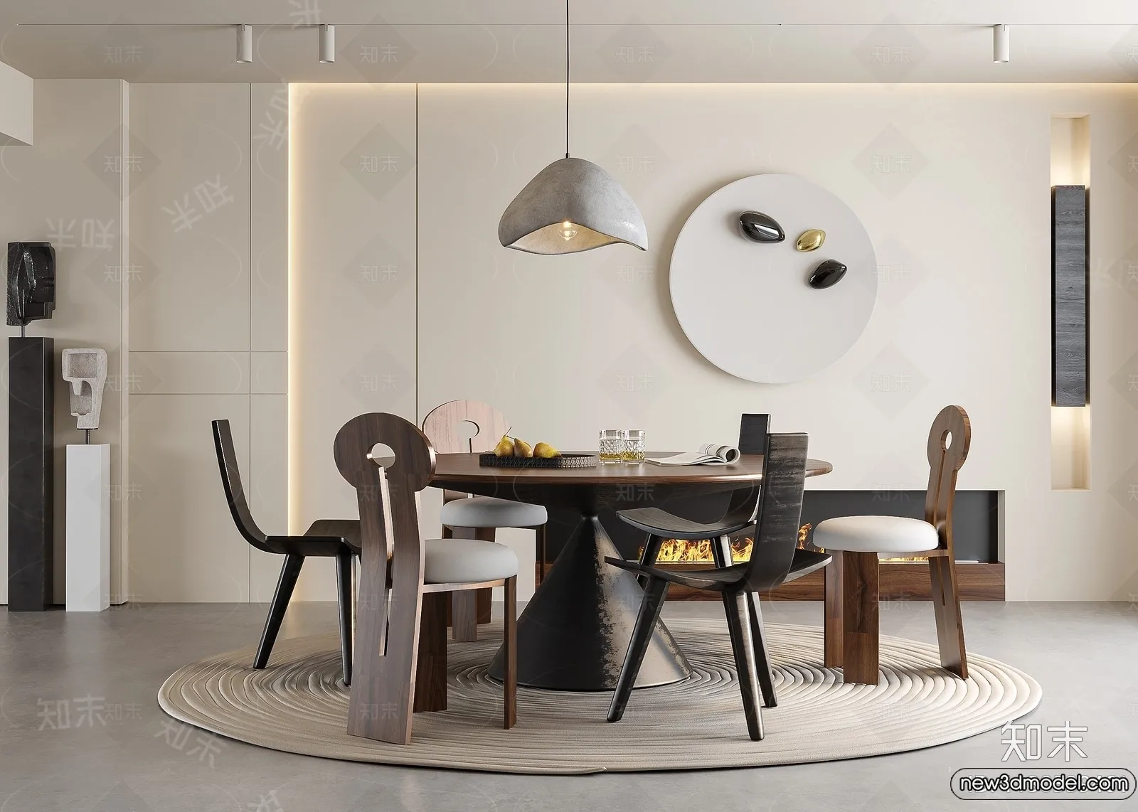 Dining Room – 3D Models – 3D Interior Scenes – 245