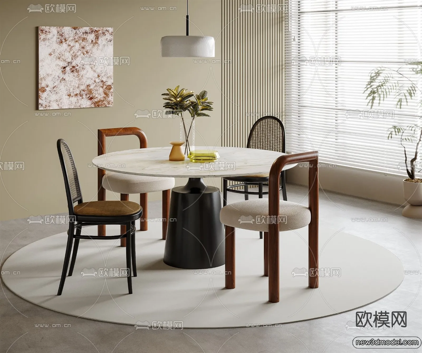 Dining Room – 3D Models – 3D Interior Scenes – 246