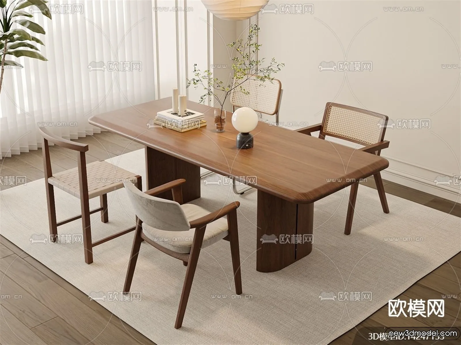 Dining Room – 3D Models – 3D Interior Scenes – 248