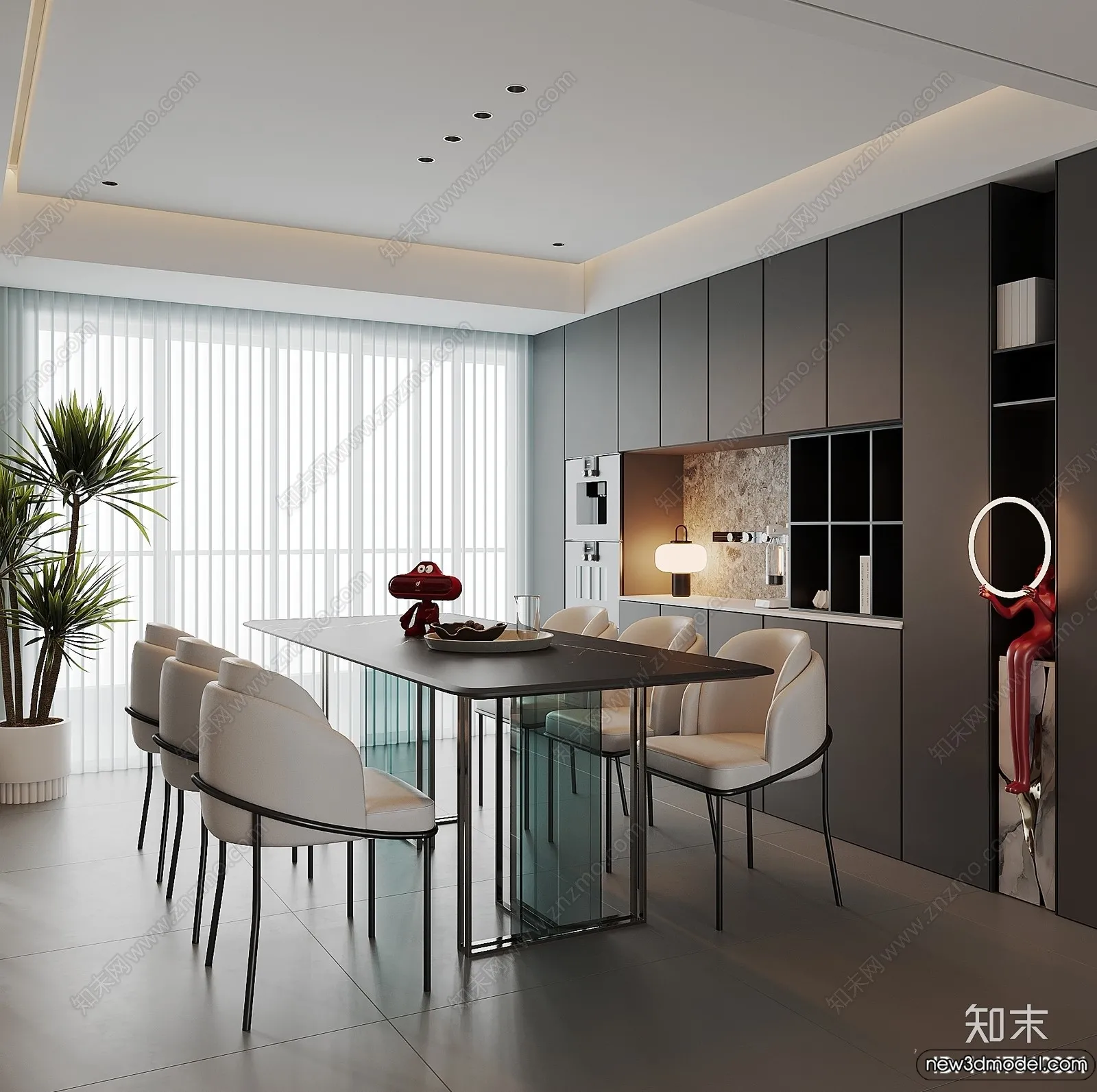 Dining Room – 3D Models – 3D Interior Scenes – 249