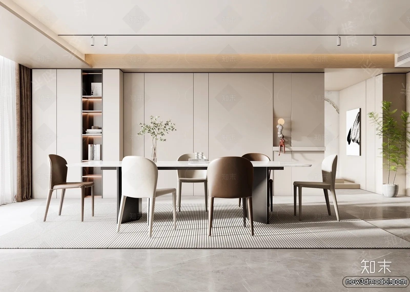 Dining Room – 3D Models – 3D Interior Scenes – 253