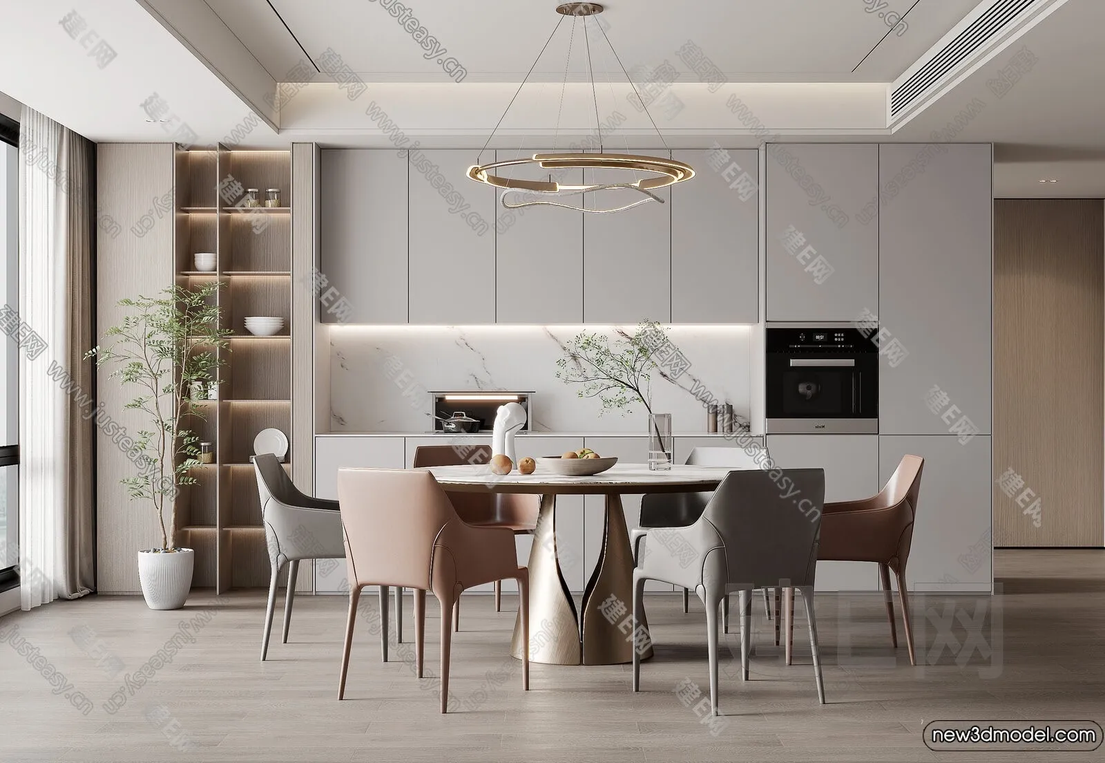 Dining Room – 3D Models – 3D Interior Scenes – 272