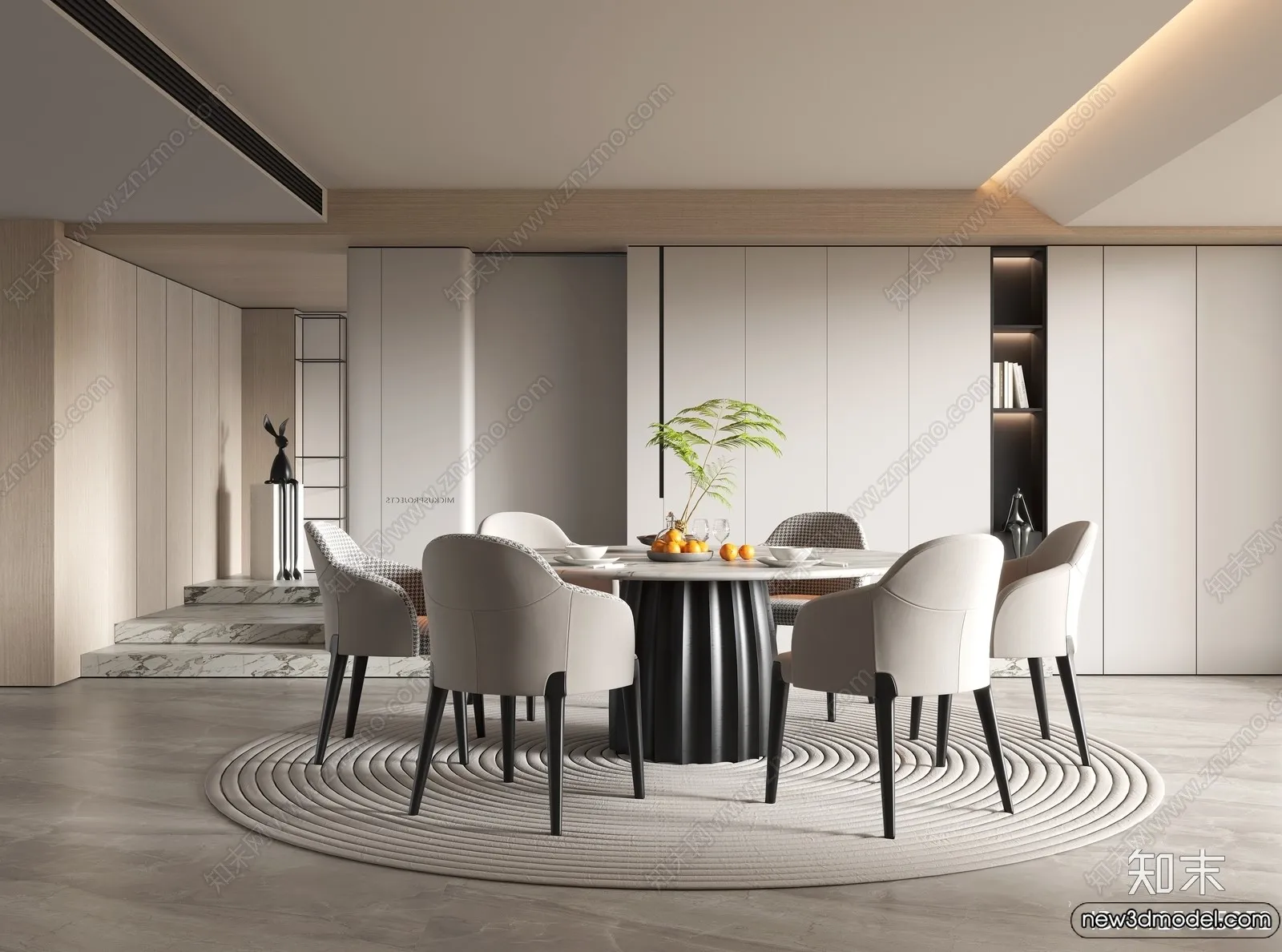 Dining Room – 3D Models – 3D Interior Scenes – 276