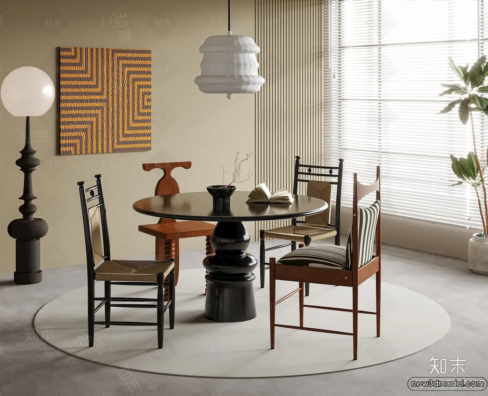 Dining Room – 3D Models – 3D Interior Scenes – 281