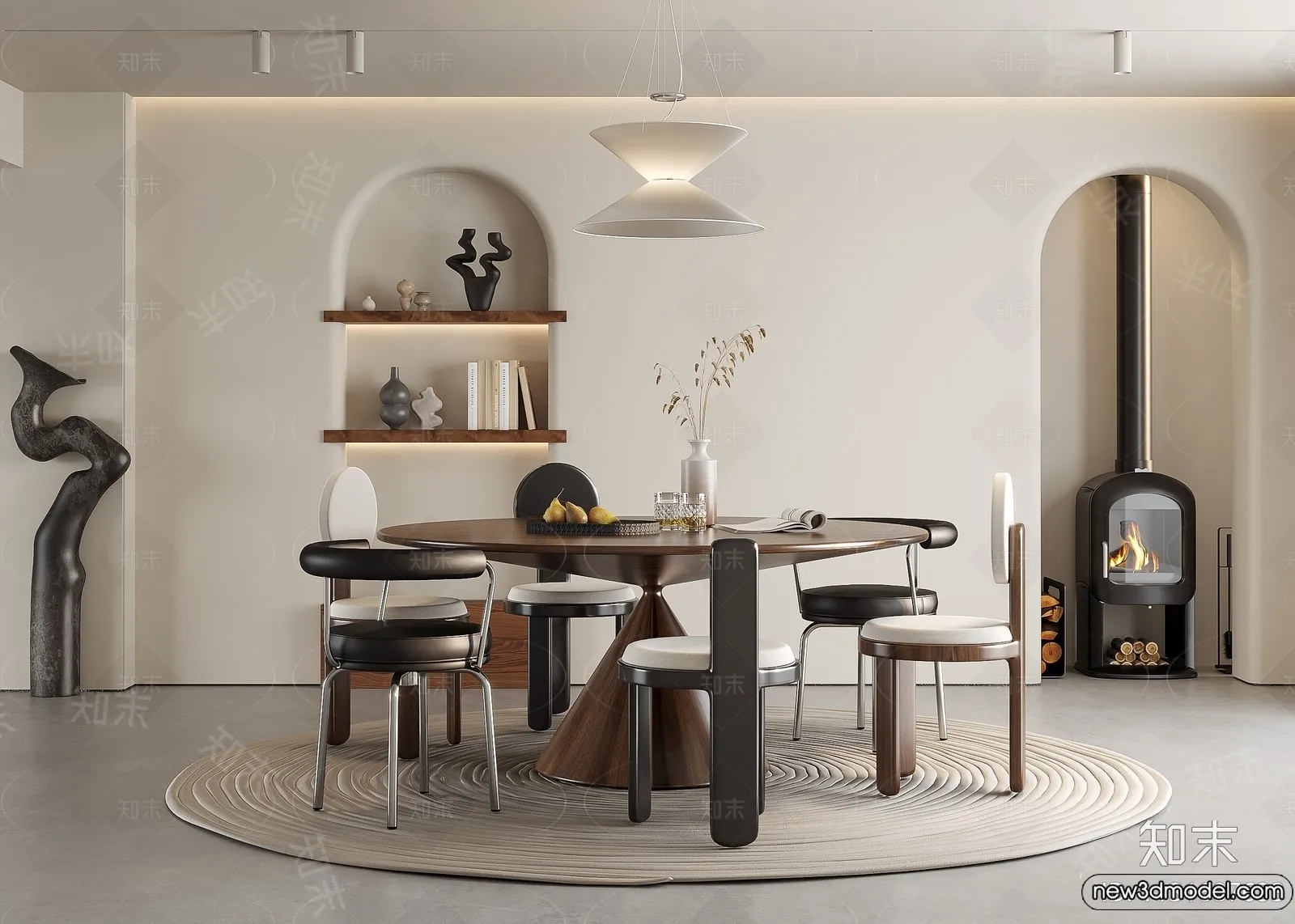 Dining Room – 3D Models – 3D Interior Scenes – 284