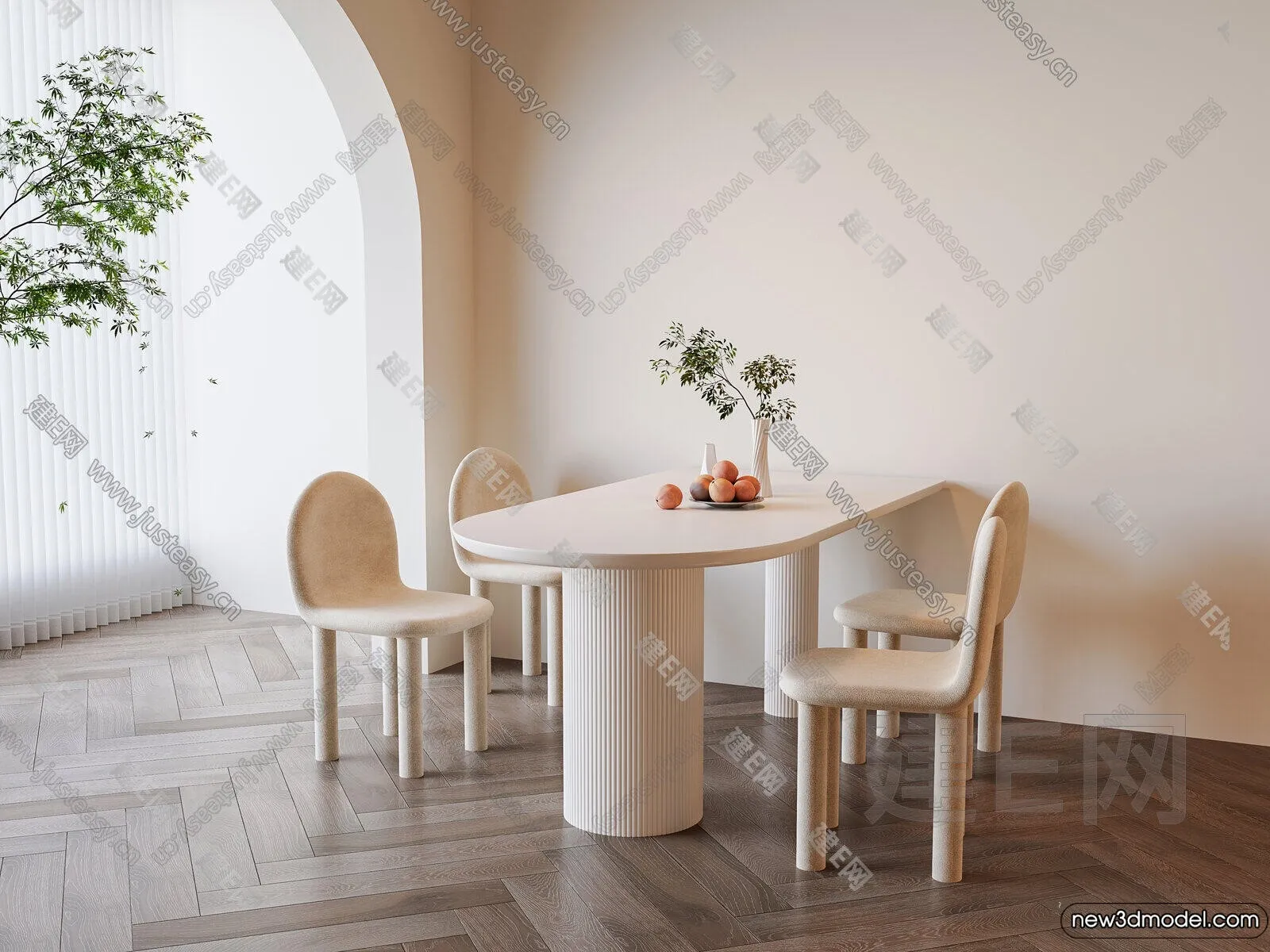 Dining Room – 3D Models – 3D Interior Scenes – 285